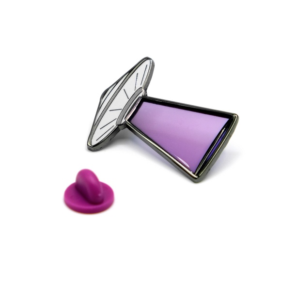 UFO Lapel Pin - Purple - Picture 3 of 4